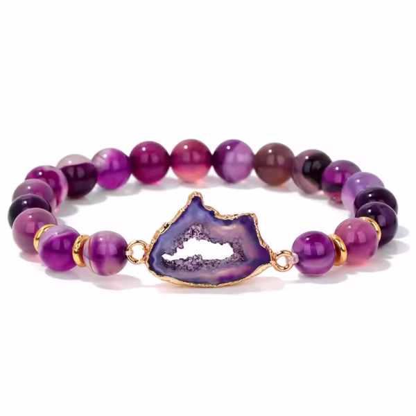Musell purple striped agate