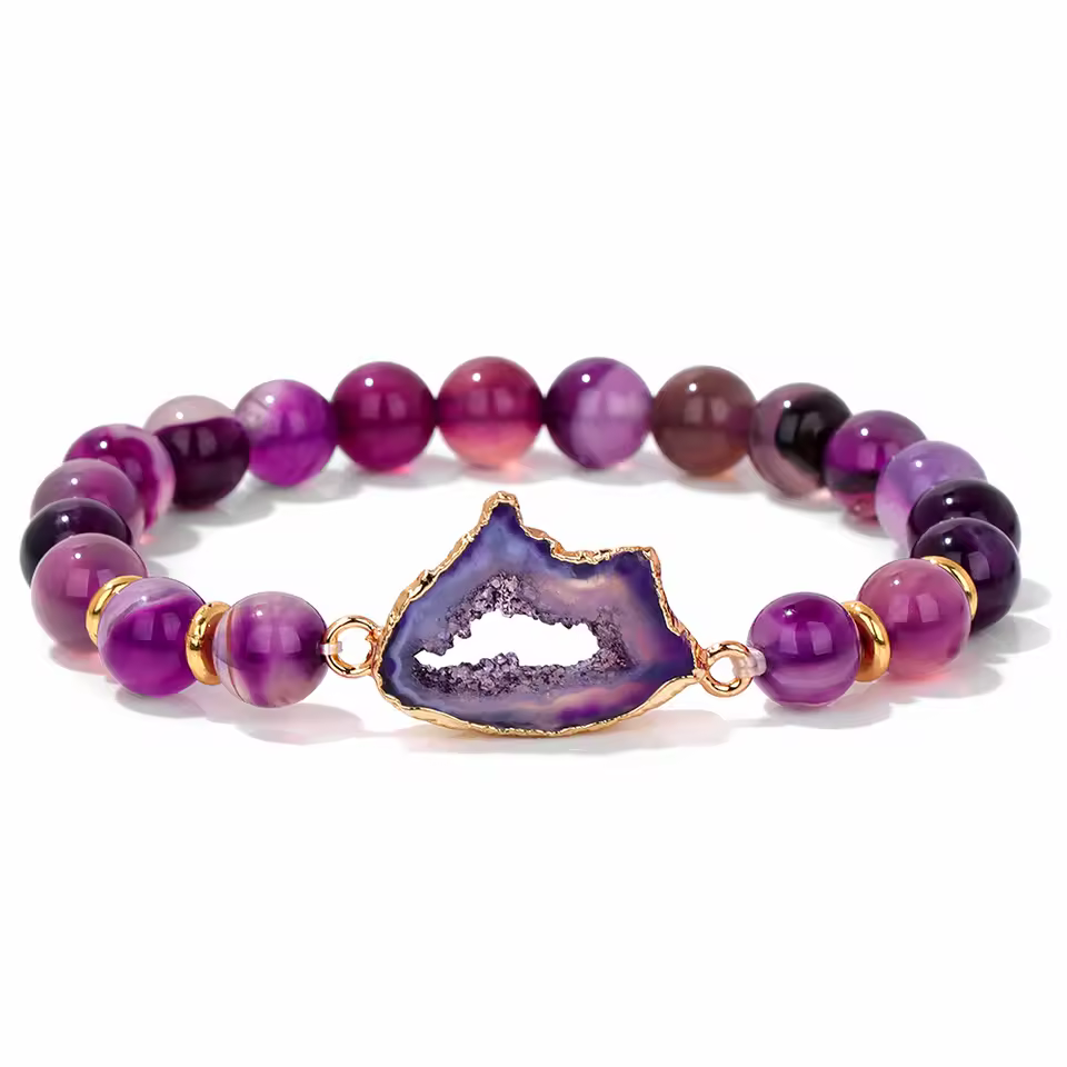 Musell purple striped agate