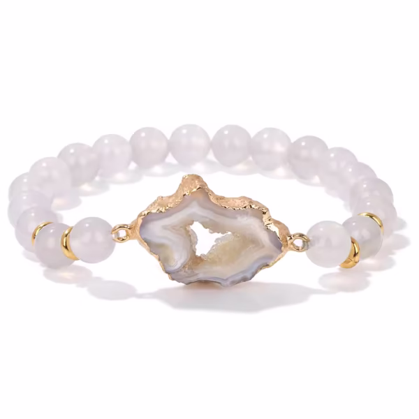 Musell white striped agate