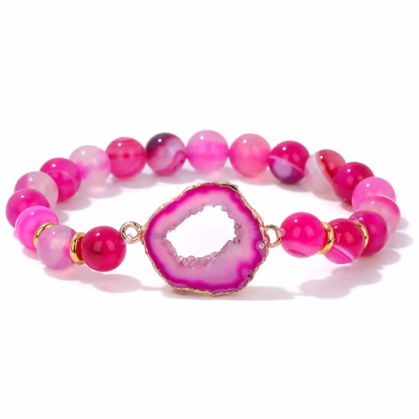 Musell pink striped agate