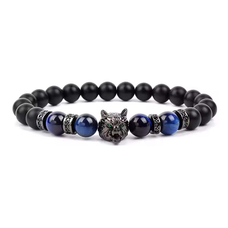 Wolf lapis lazuli